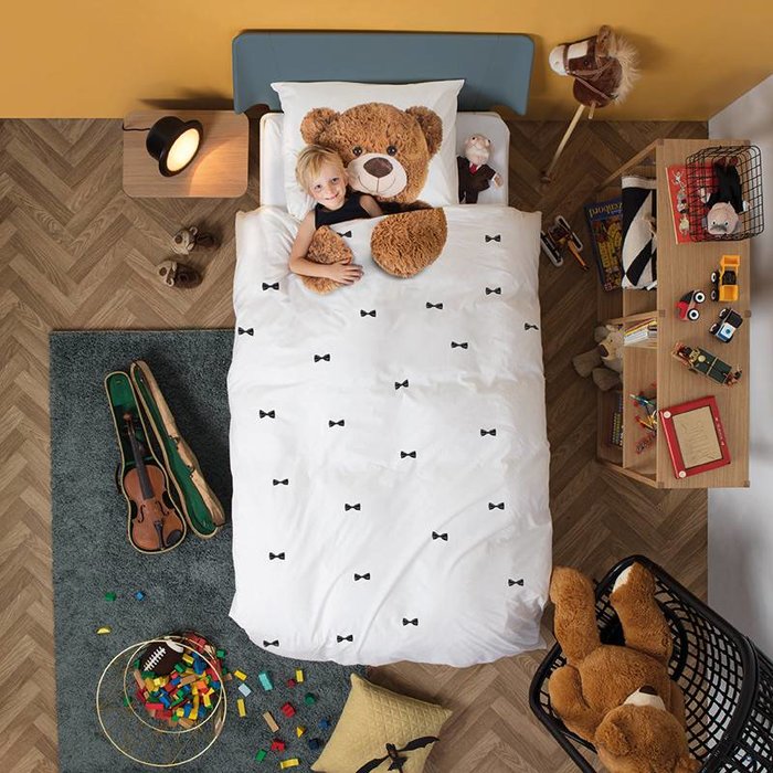 SNURK beddengoed FLANEL Teddy dekbedovertrek