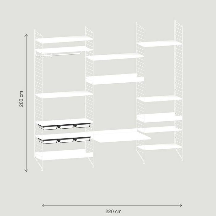 String Wandconfiguratie 4 - String