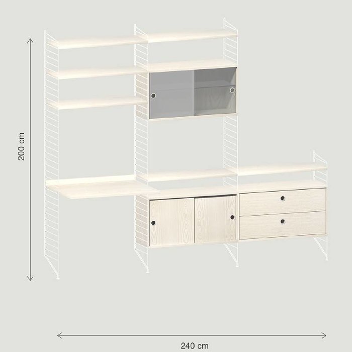 String Wandconfiguratie 14 - String