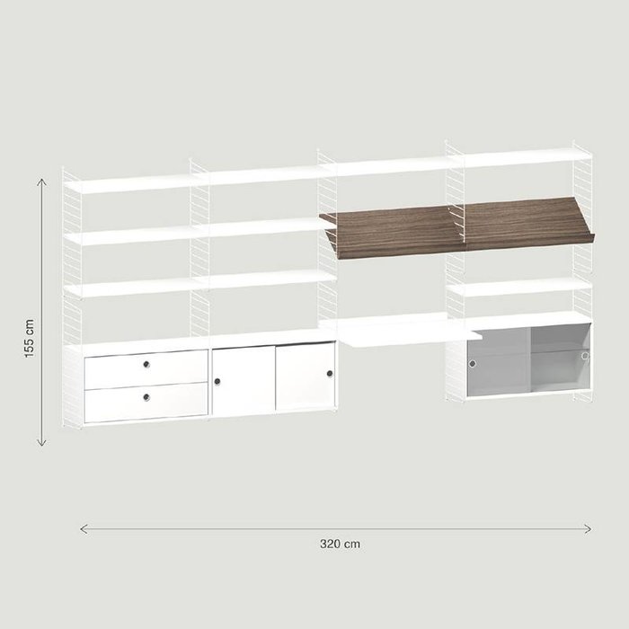 String Wandconfiguratie 16 - String