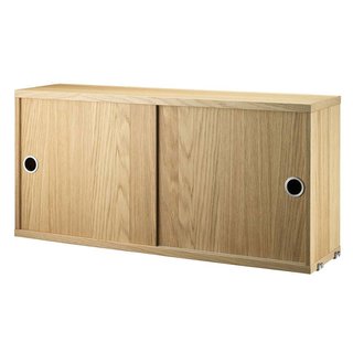 String Cabinet with sliding doors 78x20xH37cm