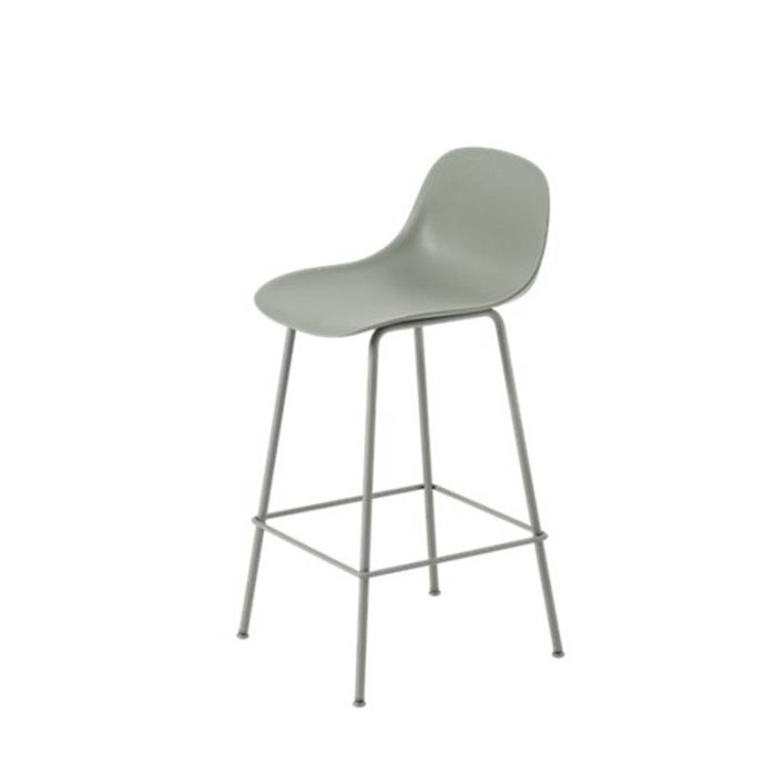 Muuto Fiber tabouret frame tube avec dossier