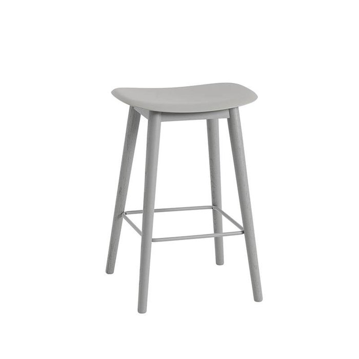 Muuto Fiber barkruk pieds en bois