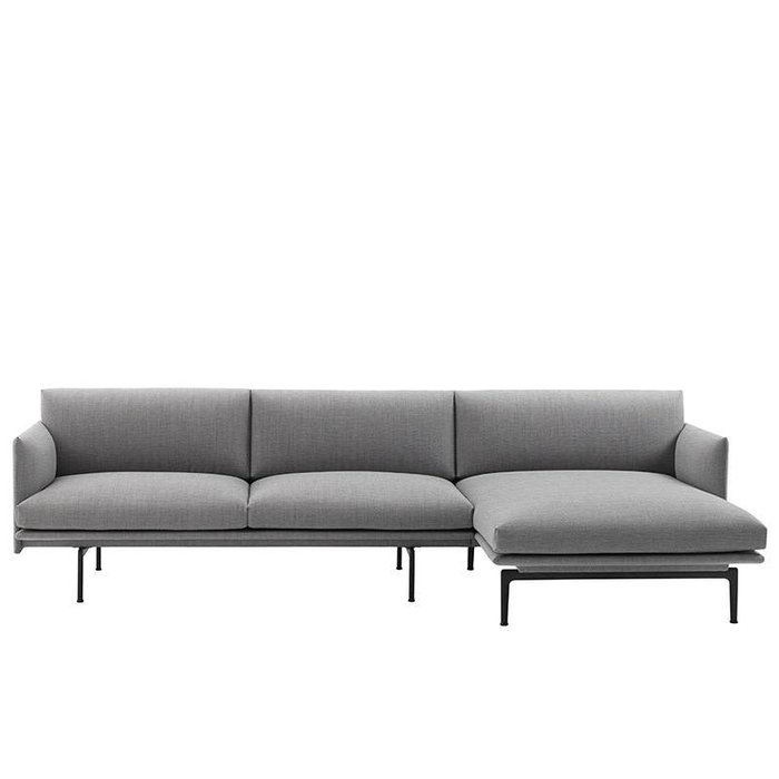 Muuto Outline Canapé - Chaise Longue droite