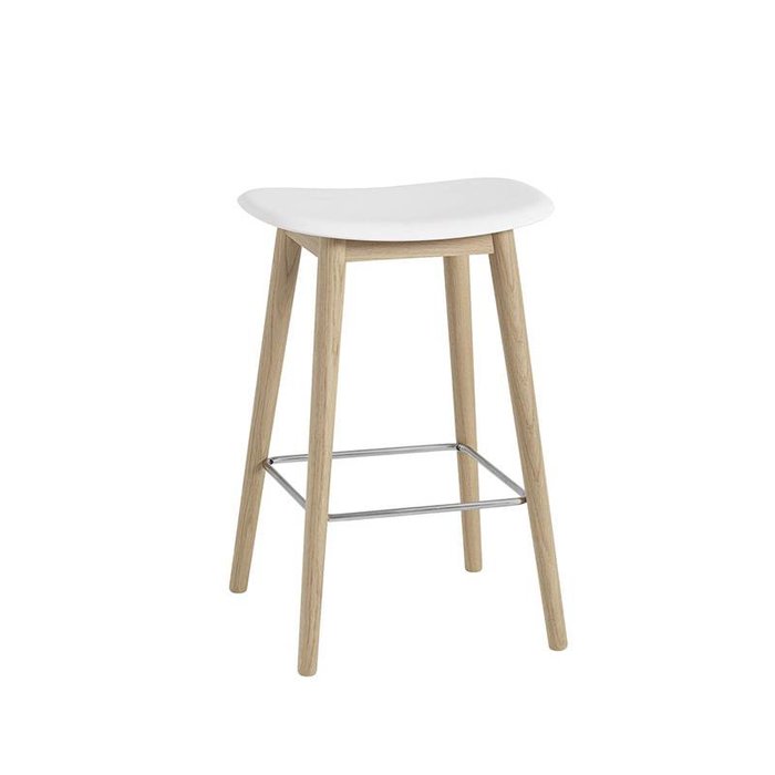 Muuto Fiber barkruk pieds en bois