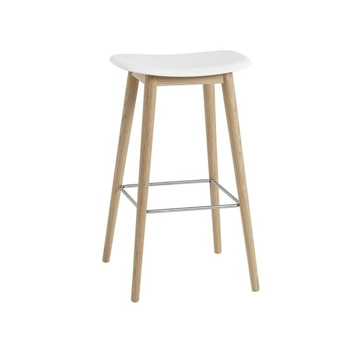 Muuto Fiber barkruk pieds en bois