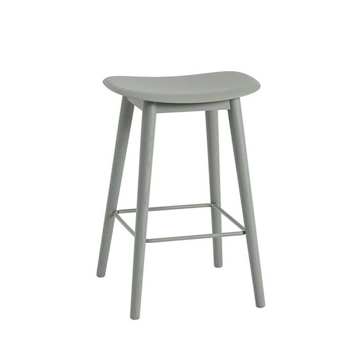 Muuto Fiber barkruk pieds en bois