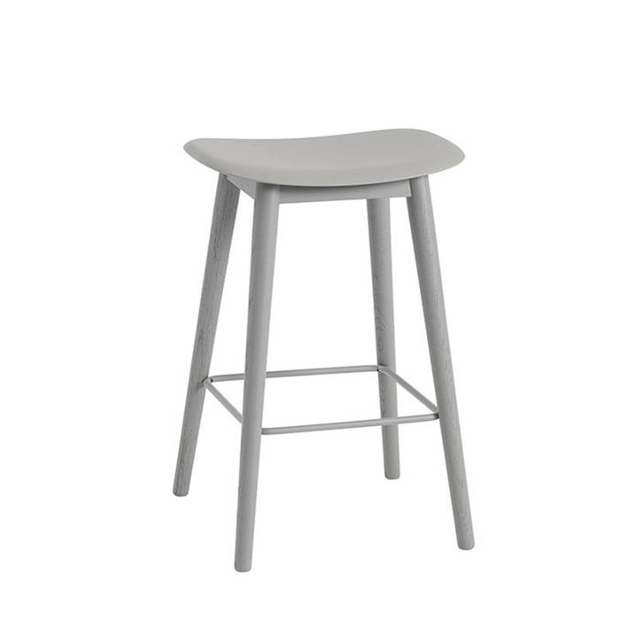 Muuto Fiber barkruk pieds en bois