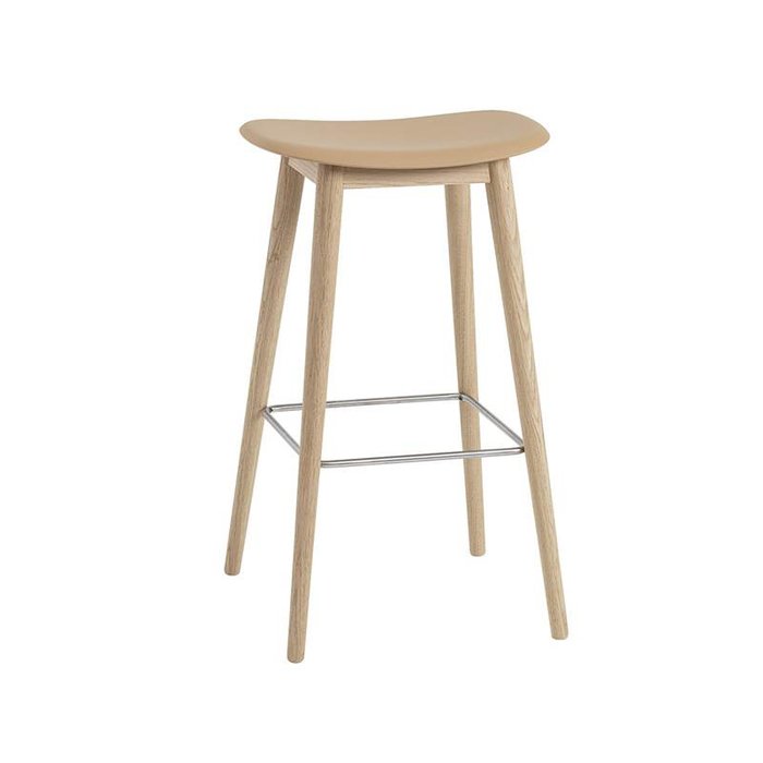 Muuto Fiber barkruk pieds en bois
