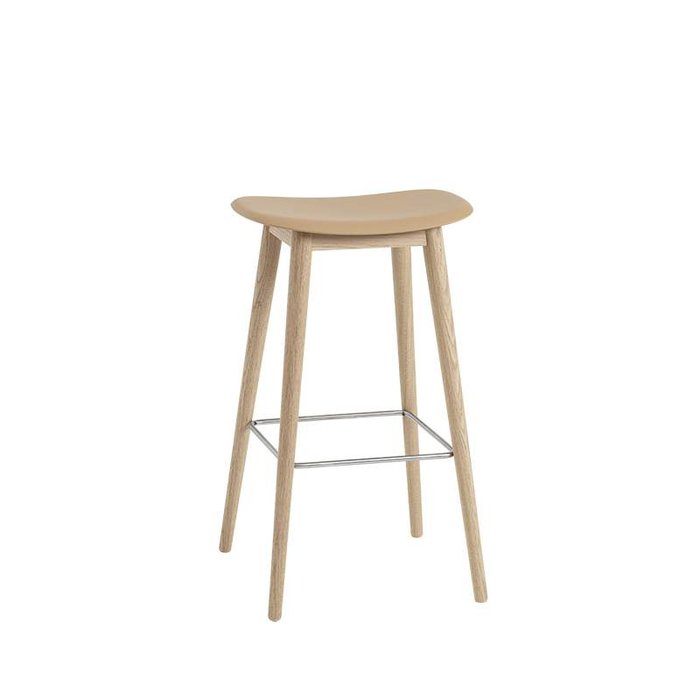 Muuto Fiber barkruk pieds en bois