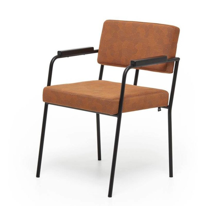 Fest Amsterdam Monday eetkamerstoel met armleuning zwart frame