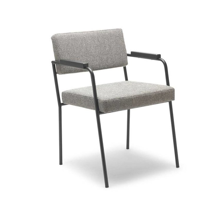 Fest Amsterdam Monday eetkamerstoel met armleuning zwart frame