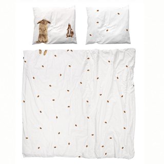SNURK beddengoed Flanel Housse de couette Furry Friends (2p)