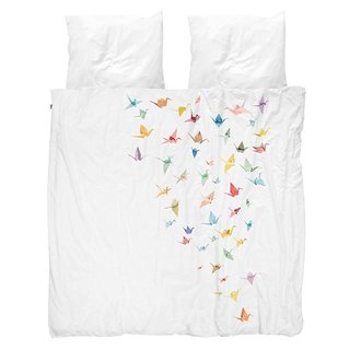 SNURK beddengoed Crane birds housse de couette 2p