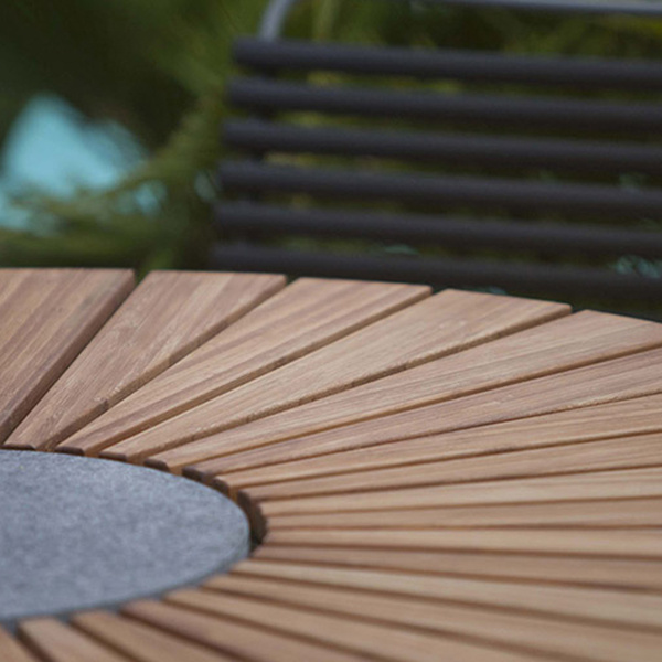 Houe Table Circle bamboo Ø110/150 - Houe