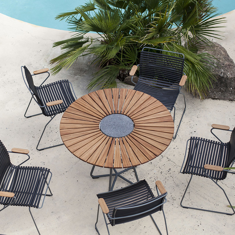 Houe Table Circle bamboo Ø110/150 - Houe