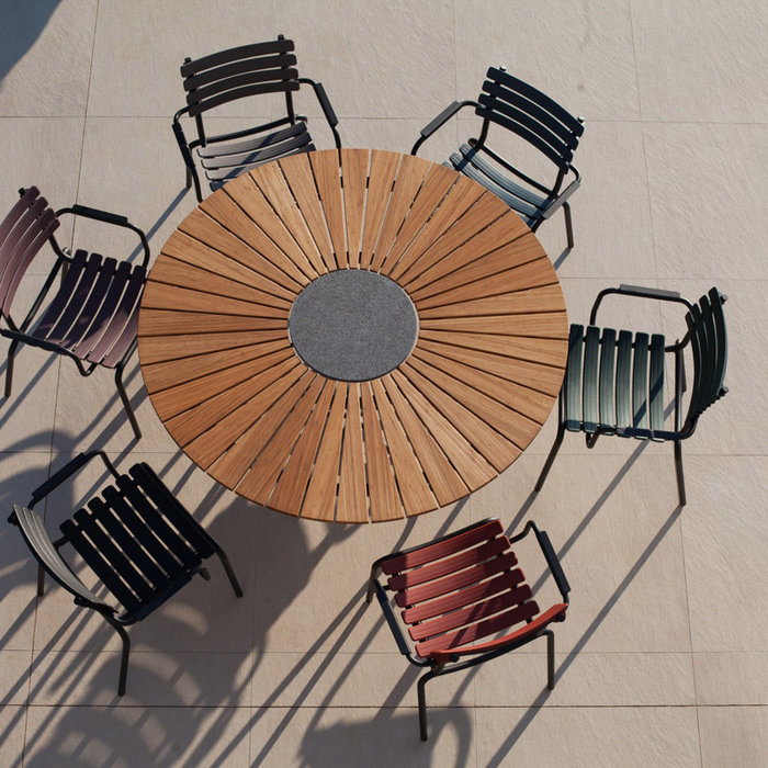 Houe Circle table bamboo (Ø110 of Ø150cm)