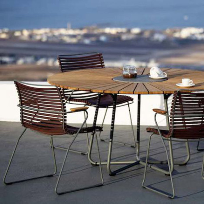 Houe Circle table bamboo (Ø110 of Ø150cm)