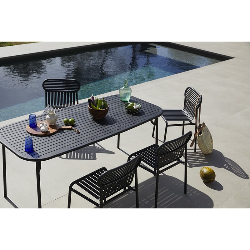 Petite Friture Set de jardin 180x85 table + 4 chaises Week-end - Petite Friture