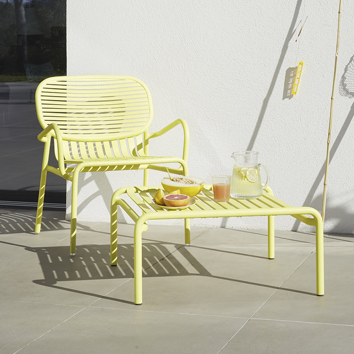 Petite Friture Week-end set de jardin 60x69cm table de salon + 2 fauteuils