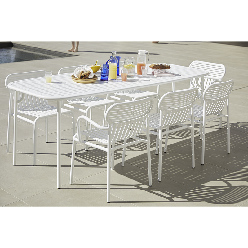 Petite Friture Tuinset 220x85 tafel + 6 stoelen Week-end - Petite Friture