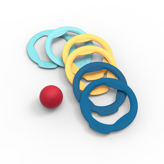 Quut Ringo petanquespel 6 ringen + 1 bal