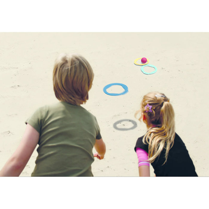 Quut Ringo petanquespel 6 ringen + 1 bal