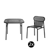 Petite Friture Tuinset 85x85 tafel + 2 stoelen Week-end