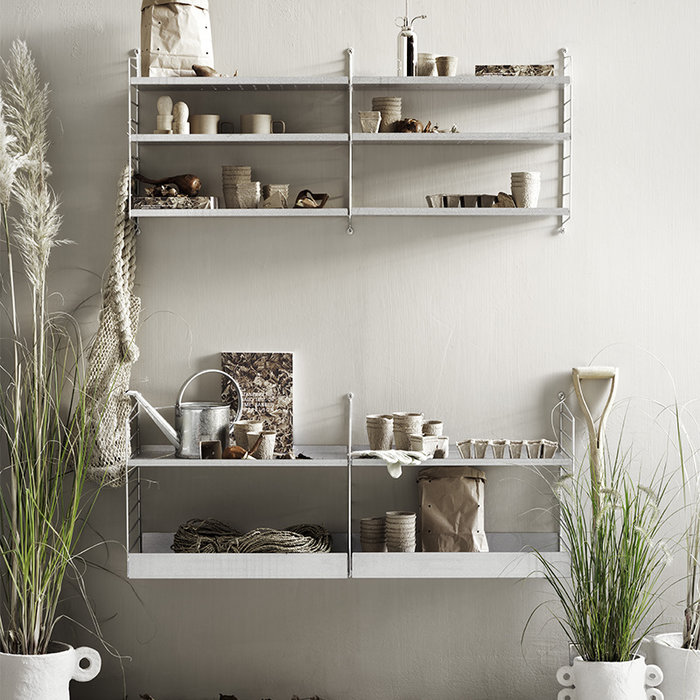 String Vloerpaneel galvanized dubbel  30 x 85 cm