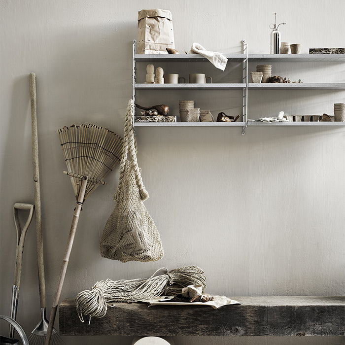 String Vloerpaneel galvanized dubbel  30 x 85 cm