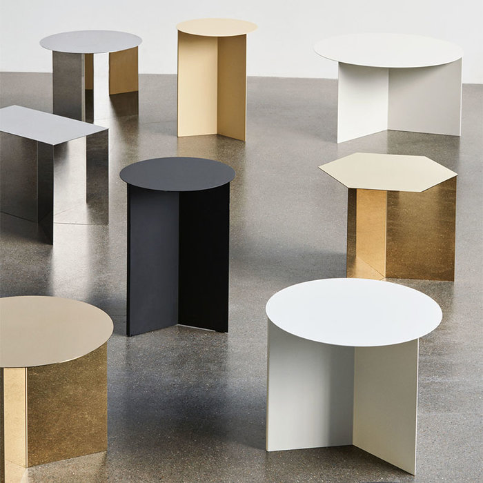 HAY Slit table Steel Oblong - L 49,3 x B 27,5 x H 35,5 cm