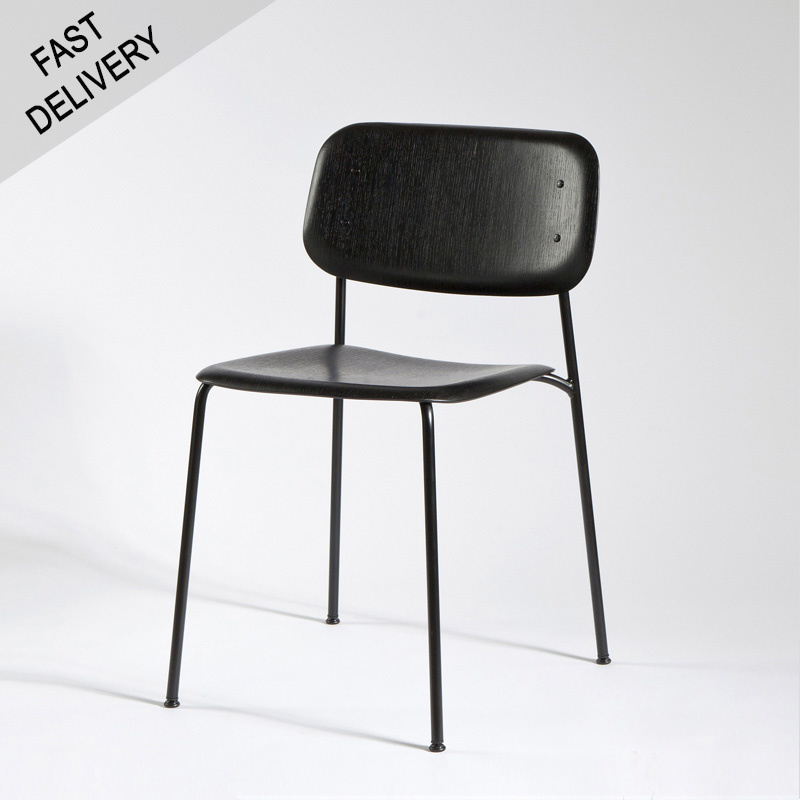 HAY Soft Edge40 chair - Black steel frame