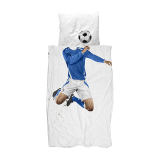 SNURK beddengoed Housse de couette football (blue)