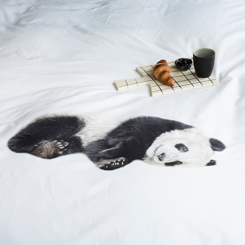 bladerdeeg Wereldrecord Guinness Book Licht Panda dekbedovertrek (1p) - SNURK / LIVINGDESIGN - Livingdesign