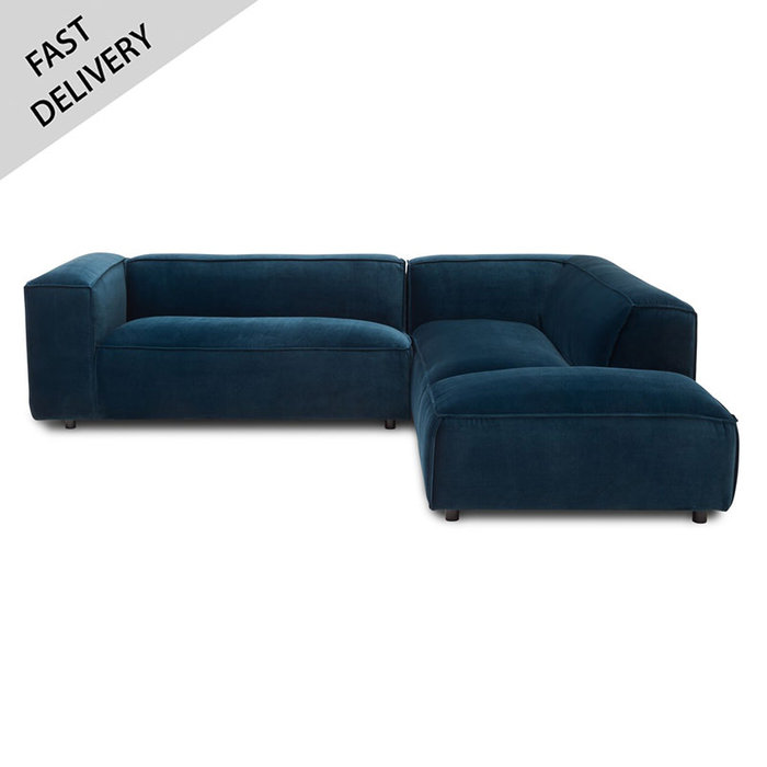 Fest Amsterdam Dunbar sofa 2 seat + longchair Royal 56 Petrol