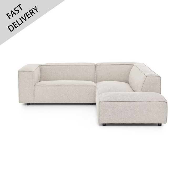 Fest Amsterdam Canapé Dunbar 1.5 seat + longchair Polvere 21 beige