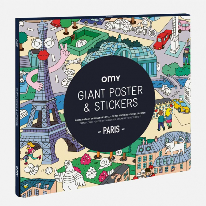 OMY Poster Parijs met 150 stickers