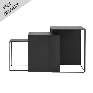 Fermliving Cluster table black (set 3st)
