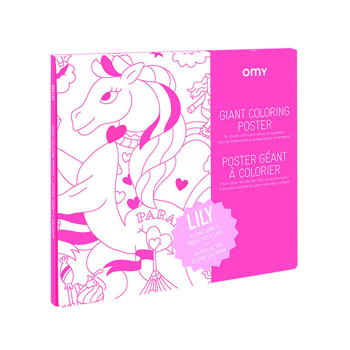 OMY Kleurposter Lily unicorn - OMY