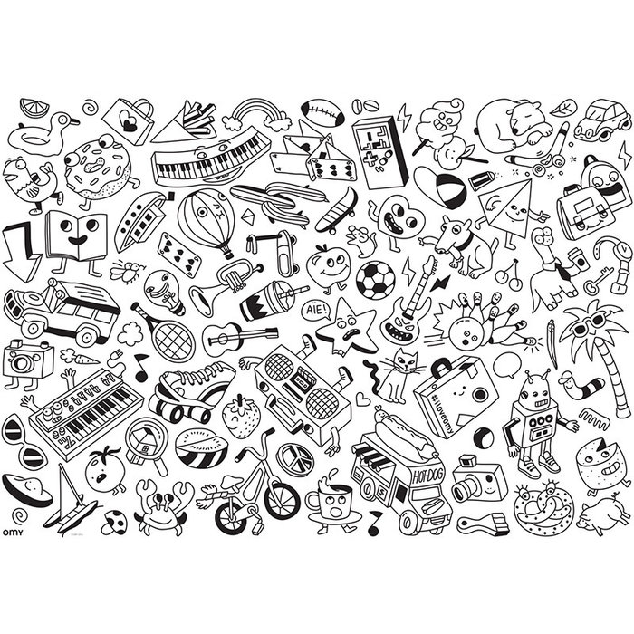 OMY Kleurposter Baby Pop art - OMY