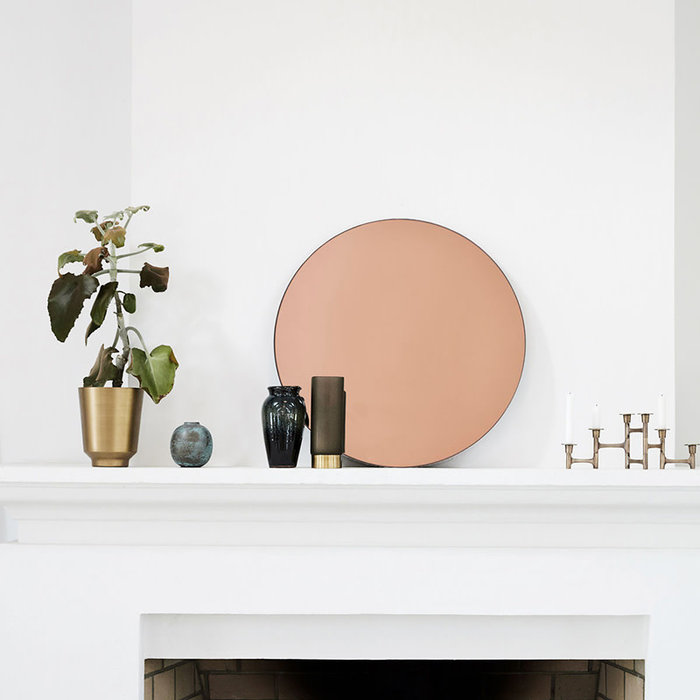 House Doctor Miroir mural en or rose