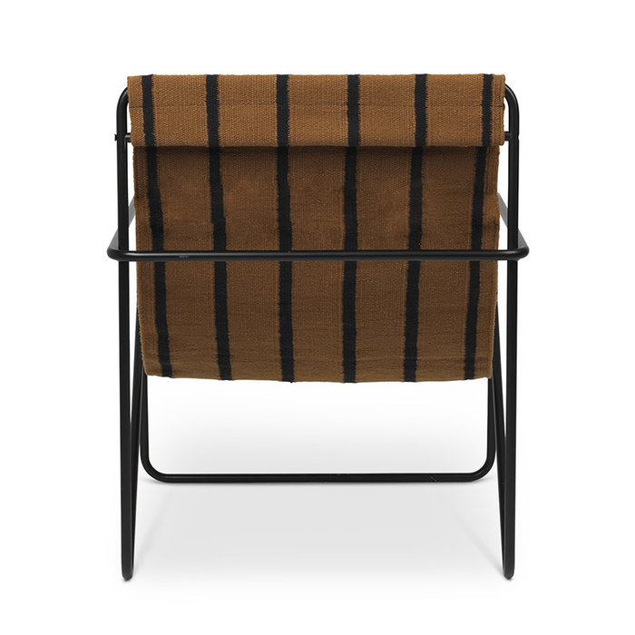 Fermliving Desert Lounge Chair - Frame Black / Stripes