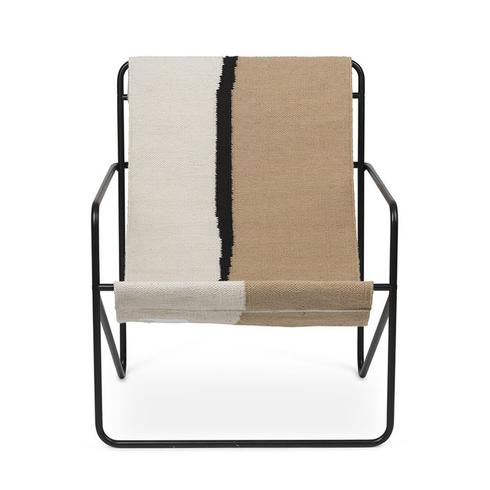 Fermliving Desert Lounge Chair - Frame Black / Soil