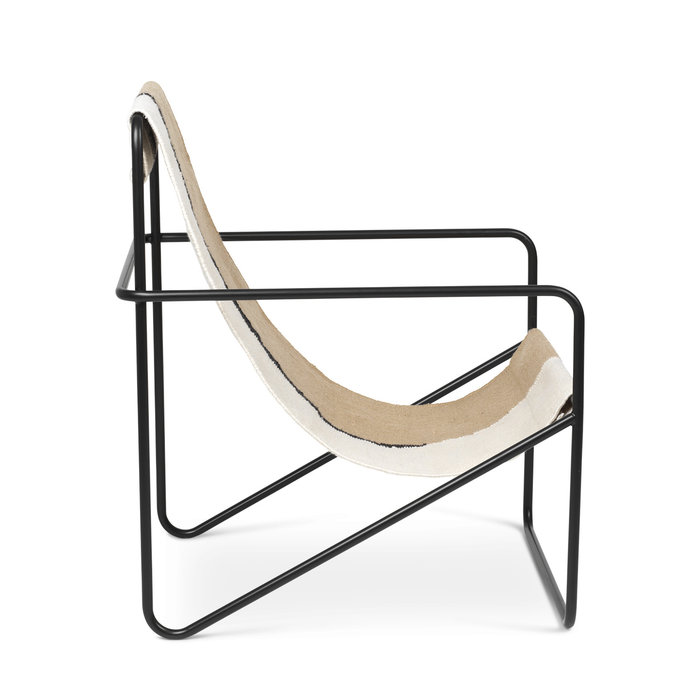 Fermliving Desert Lounge Chair - Frame Black / Soil
