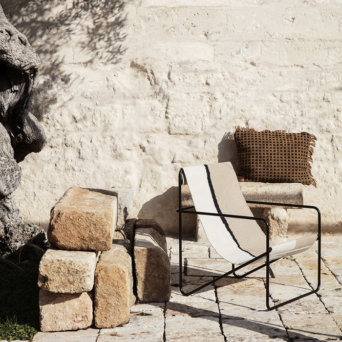 Fermliving Desert Lounge Chair - Frame Black / Soil
