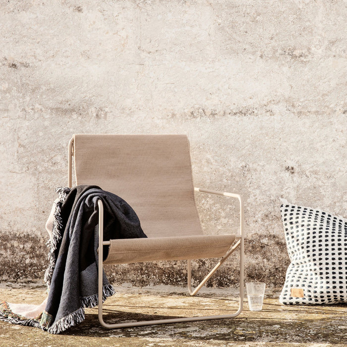 Fermliving Desert Lounge Chair - Frame Cashmere / Sand