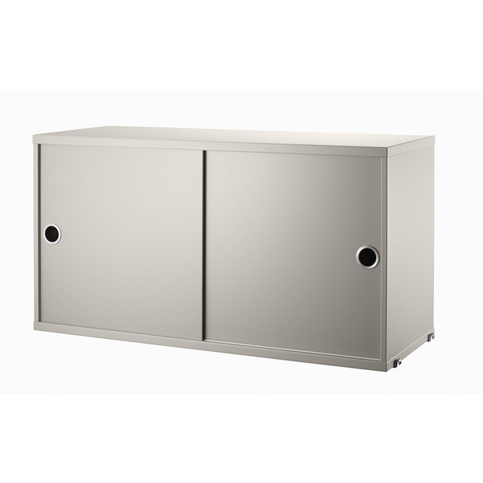 String Cabinet with sliding doors 78x30xH42cm - String