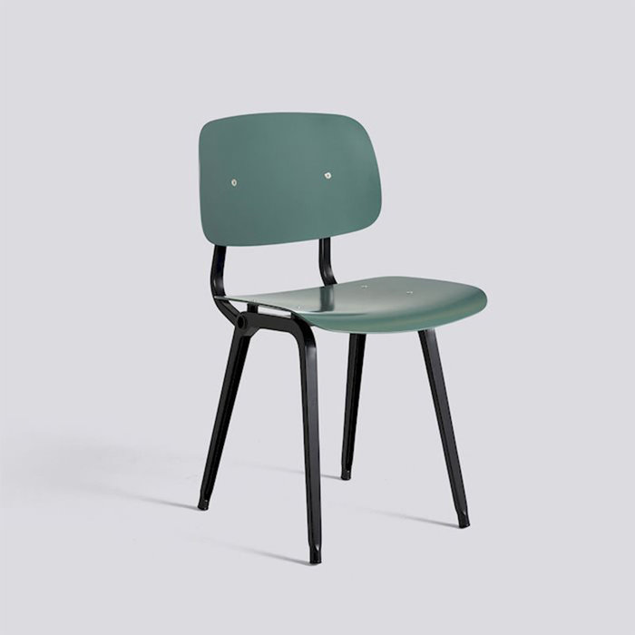 HAY Revolt chair - black powder coated steel frame