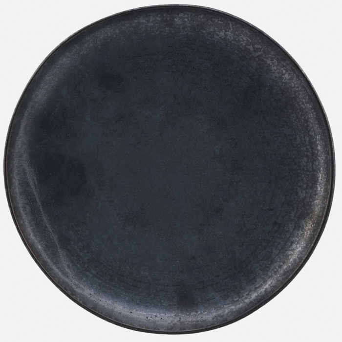 House Doctor Assiette à dessert Pion brun-noir