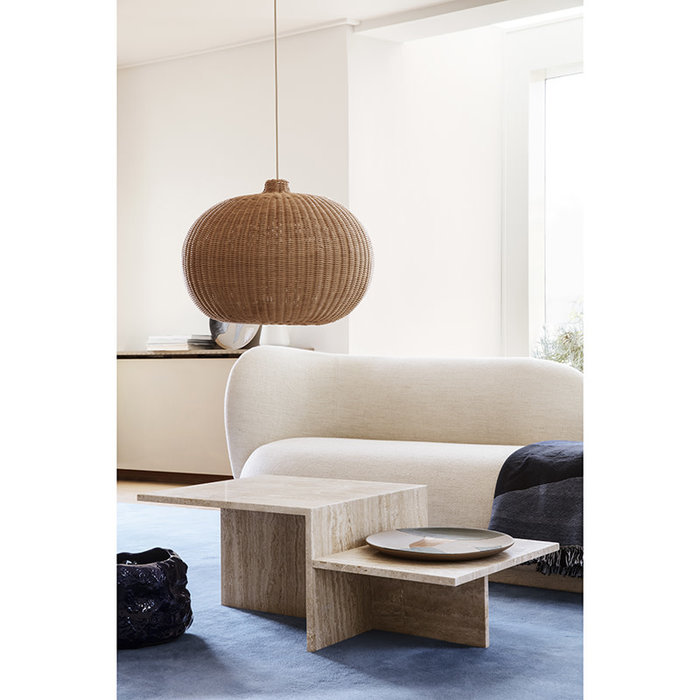 Fermliving Distinct Saltontafel Travertijn